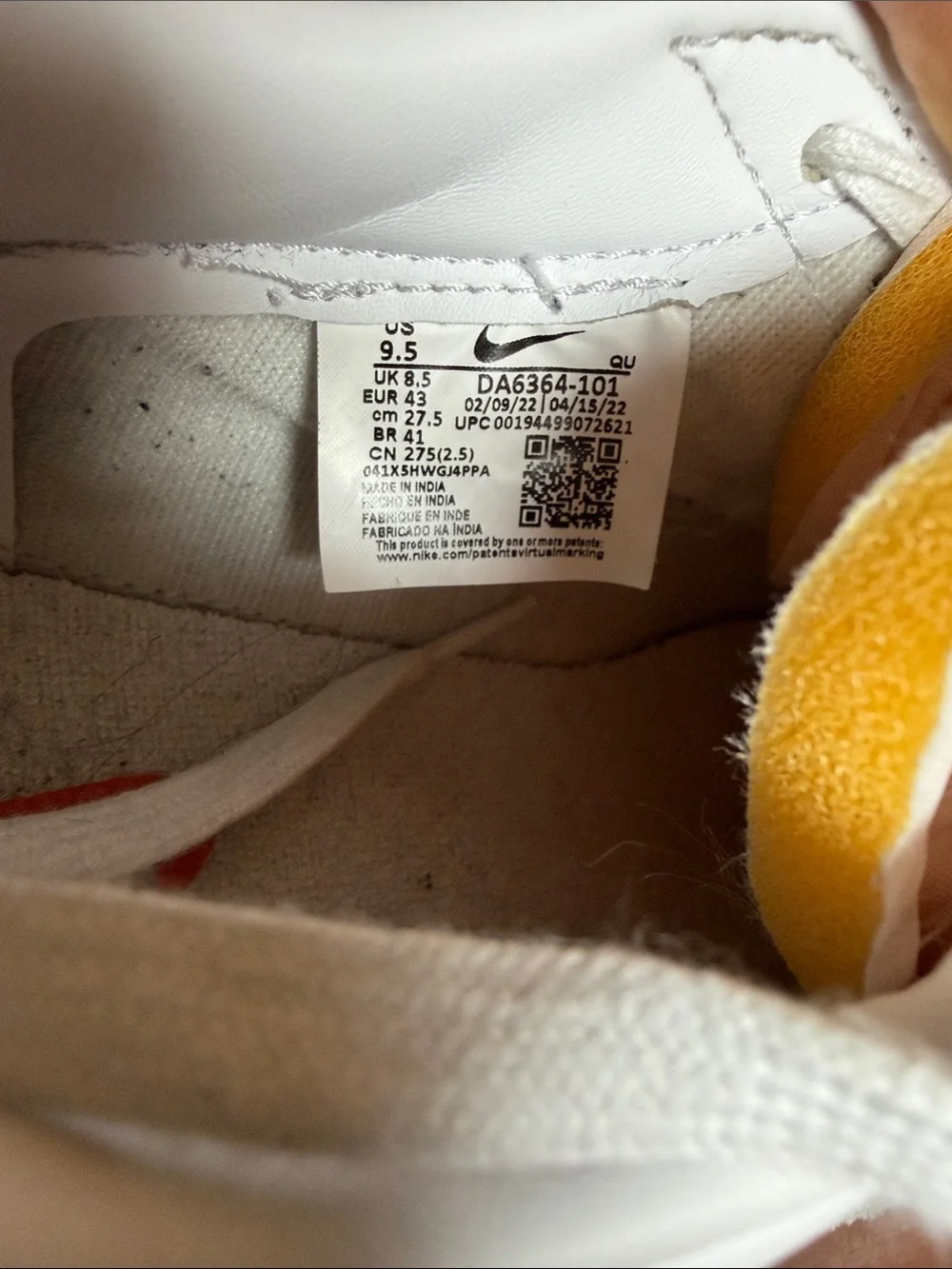 Nike White Low-Top Blazers